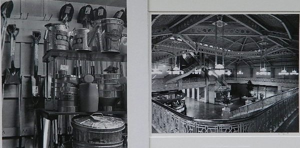 Richard Karberg; Steve Beal - 2 photographs: Richard Karberg- Hardware; Steve Beal- The Rookery, Chicago- 2 black and white photographs, mounted, Beal signed on mount. 12 1/2 x 10 1/2''; 10 x 12 1/2''