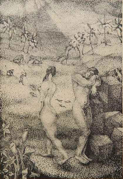 George Biddle lithograph: George Biddle- ''Adam and Eve''- lithograph, 1926, signed, dated and titled in pencil. 13 1/4 x 9''
