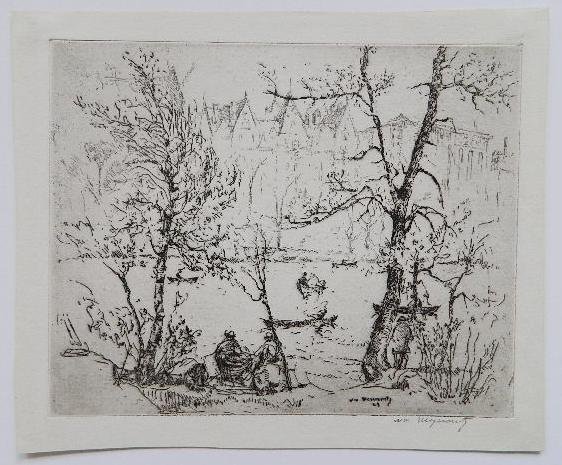 William Meyerowitz etching - 2