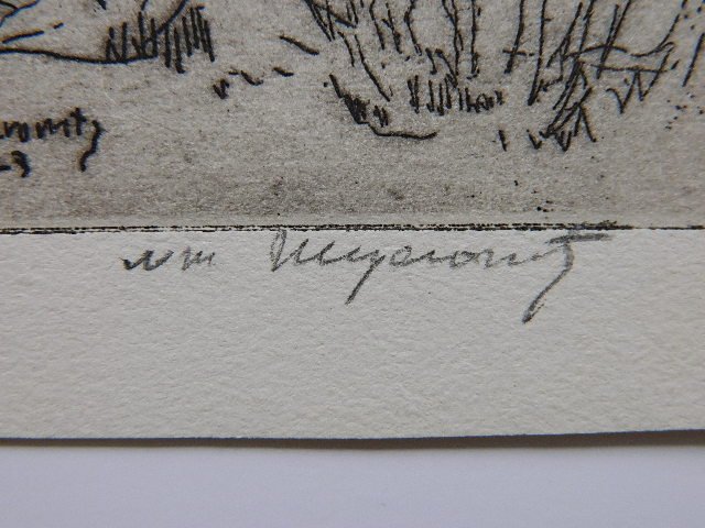 William Meyerowitz etching - 3