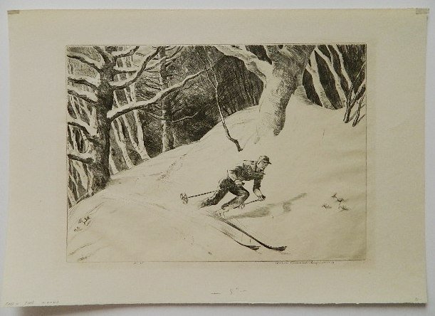 Yngve E. Soderberg etching - 2