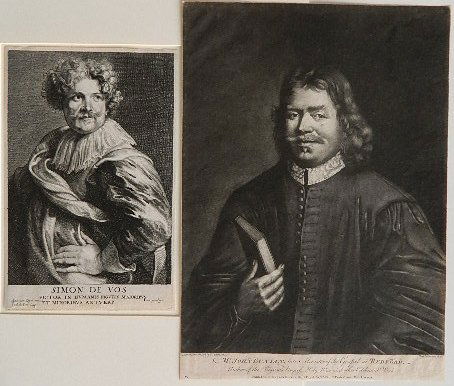 after A. Van Dyck; after T. Sadler- 2 engravings: Paul du Pont after Ant. Van Dyck- ''Simon de Vos''; Richard Houston after T. Sadler- ''Mr. John Bunyan''- 2 engravings, 'Mr. John Bunyan' printed for Carington Bowles, Map & Printseller, London, both