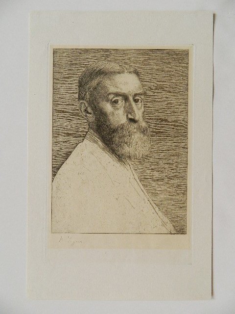 Alphonse Legros etching - 2