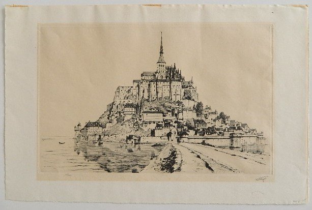 Marcel Myr etching - 2