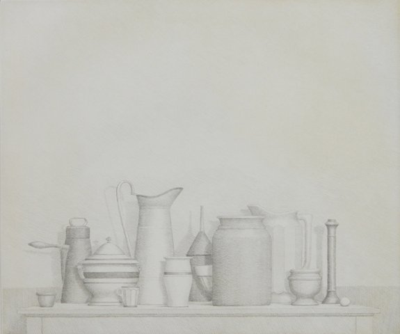 William Bailey etching: William Bailey- Still-Life- etching, 2003, signed, dated and numbered 22/50 in pencil. 10 3/4 x 13''