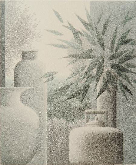 Robert Kipniss lithograph: Robert Kipniss- ''Flotation''- lithograph in colors, signed and numbered 90/120 in pencil. 11 3/4 x 10''