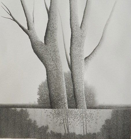 Robert Kipniss lithograph: Robert Kipniss- ''Shadows II''- lithograph, signed and numbered 17/25 in pencil. 16 1/2 x 15 3/4''
