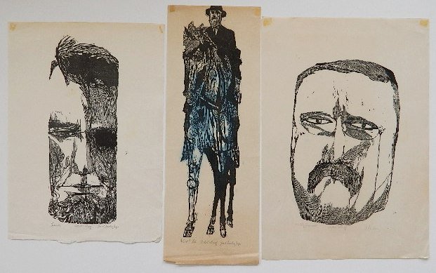 Jacob Landau- 3 wood engravings: Jacob Landau- ''Robert E. Lee''; ''Lincoln'' and ''Teddy Roosevelt'' (Milton/ Flint 76.2, 76.3, 76.4)- 3 woodcuts, 1960, all signed, titled and annotated 'artist's proof' in pencil, commissioned by De