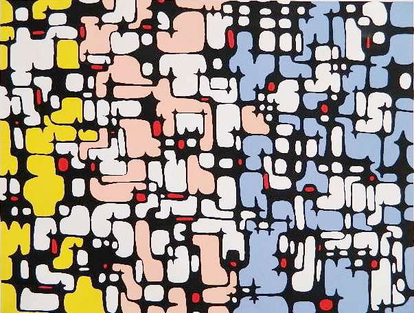 Ibram Lassaw lithograph: Ibram Lassaw- Untitled- lithograph in colors, 1979, signed, dated and numbered 'A.P. 15/30' in pencil. 22 x 28 1/4''