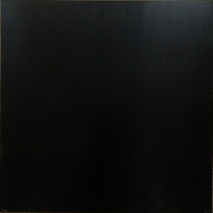 Ad Reinhardt abraded and painted plexiglass: Ad Reinhardt- Abstract Print- plexiglass sheet abraded and painted in black, 1966, incised with initials, published by Tanglewood Press, from the portfolio 'New York International', edition of 225. 12