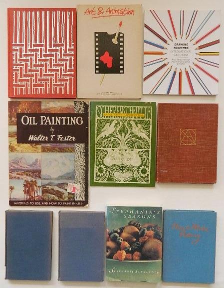 10 Books on Do-It-Yourself and Cartoon/Animation: 10 Books on Do-It-Yourself and Cartoon/Animation- 1.& 2. Pope, Arthur. Introduction to Drawing and Painting. 2 Vols. Vol.I:The Painter's Terms. Vol.II:The Painter's Modes of Expression. Cambridge: Har