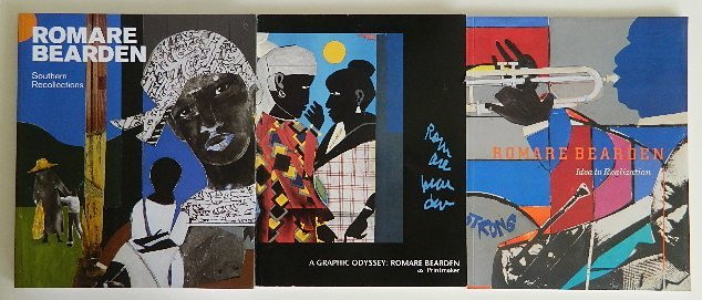 Romare Bearden- 3 books: 3 Books on Romare Bearden- 1.Lewis, Sarah E. Romare Bearden : Idea to Realization New York: D C Moore Gallery, 2011. 2. Fine, Ruth. Romare Bearden Southern Recollections. Charlotte, NC/London: Mint Mu