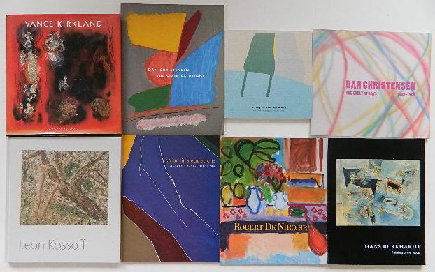 8 Books on Contemporary Artists: 8 Books on Contemporary Artists- 1.Rutberg, Jack. Hans Burkhardt Paintings of the 1960's. Los Angeles, CA: Jack Rutberg Fine Arts, Inc., 2008. 2.Kossoff, Leon. Leon Kossoff. London: Annely Juda Fine A