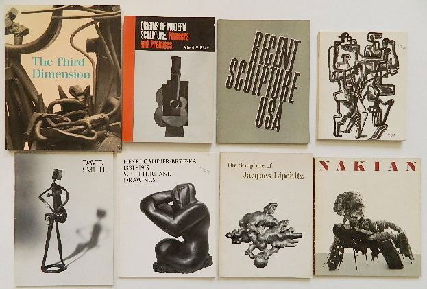 8 Books on Modern Sculpture: 8 Books on Modern Sculpture- 1.Cogniat, Raymond. Hommage a Zadkine. Paris: Musee Rodin, 1972. 2.Smith, David. David Smith Sculpture, Painting, Drawing April 23-May 12, 1983. New York, NY: M. Knoedlew