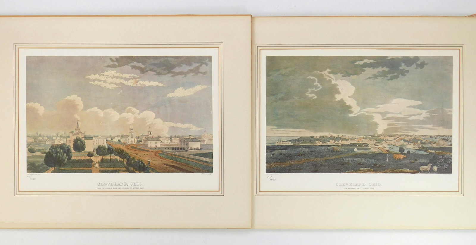 2 Thomas Whelpley chromolithogarphs of Cleveland (1 of 7)