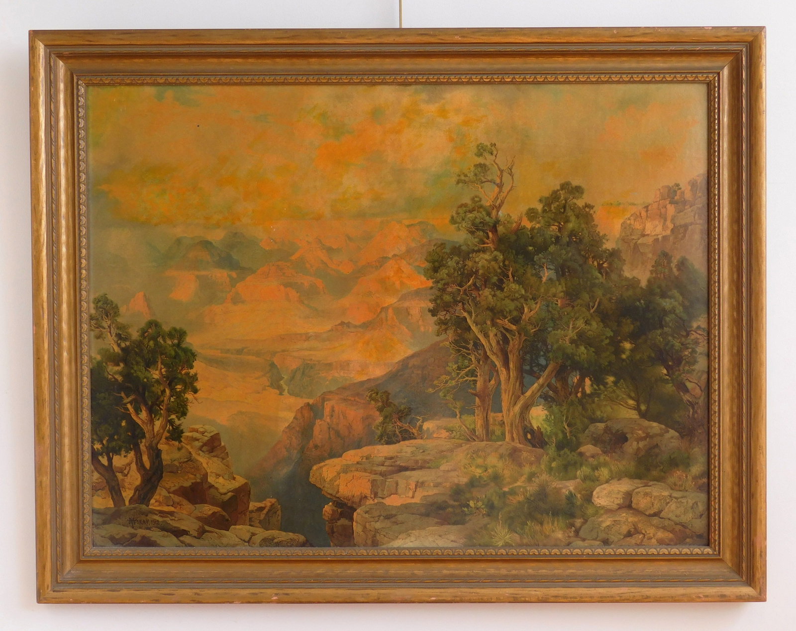 after Thomas Moran (American, 1837-1926) chromolithograph (1 of 6)