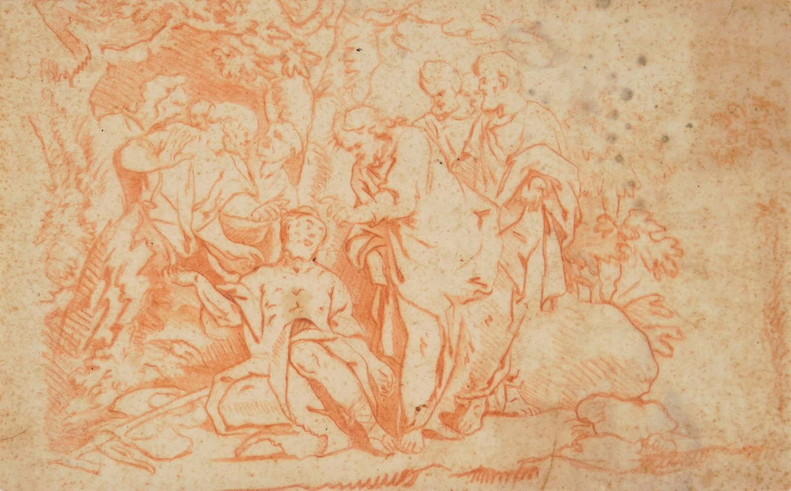 18th c. European School pencil drawing (1 of 9)