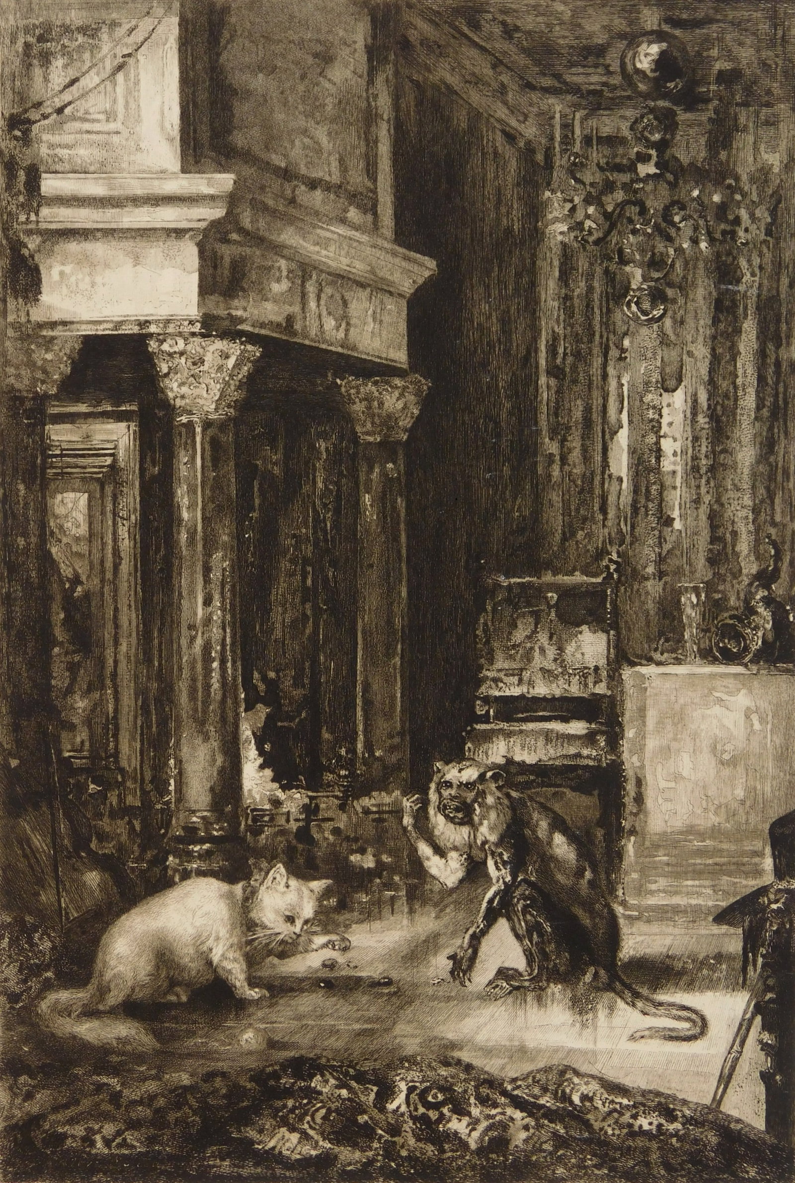 Felix Bracquemond (French, 1833-1914) etching (1 of 6)