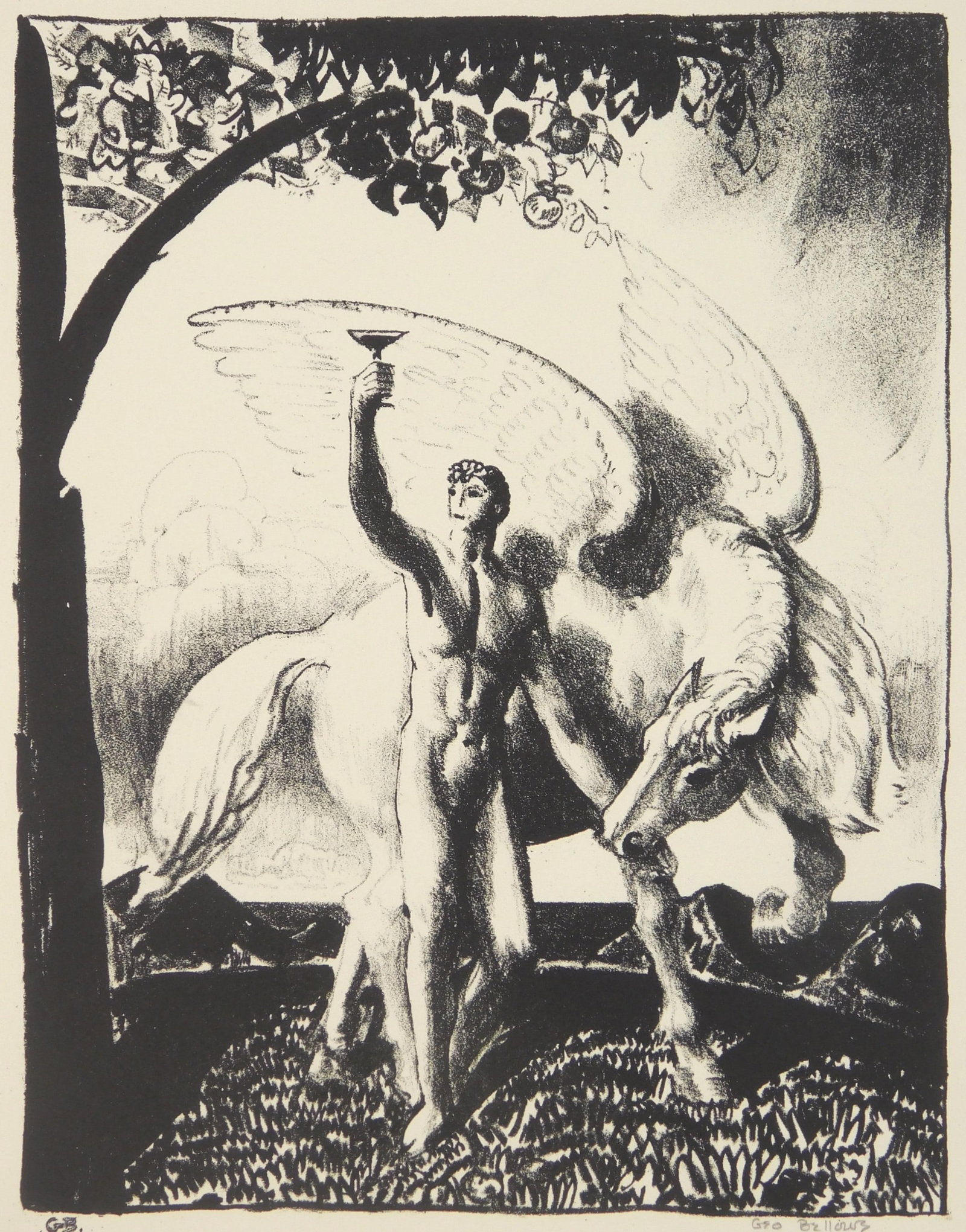 George Bellows (American, 1882-1925 lithograph (1 of 4)