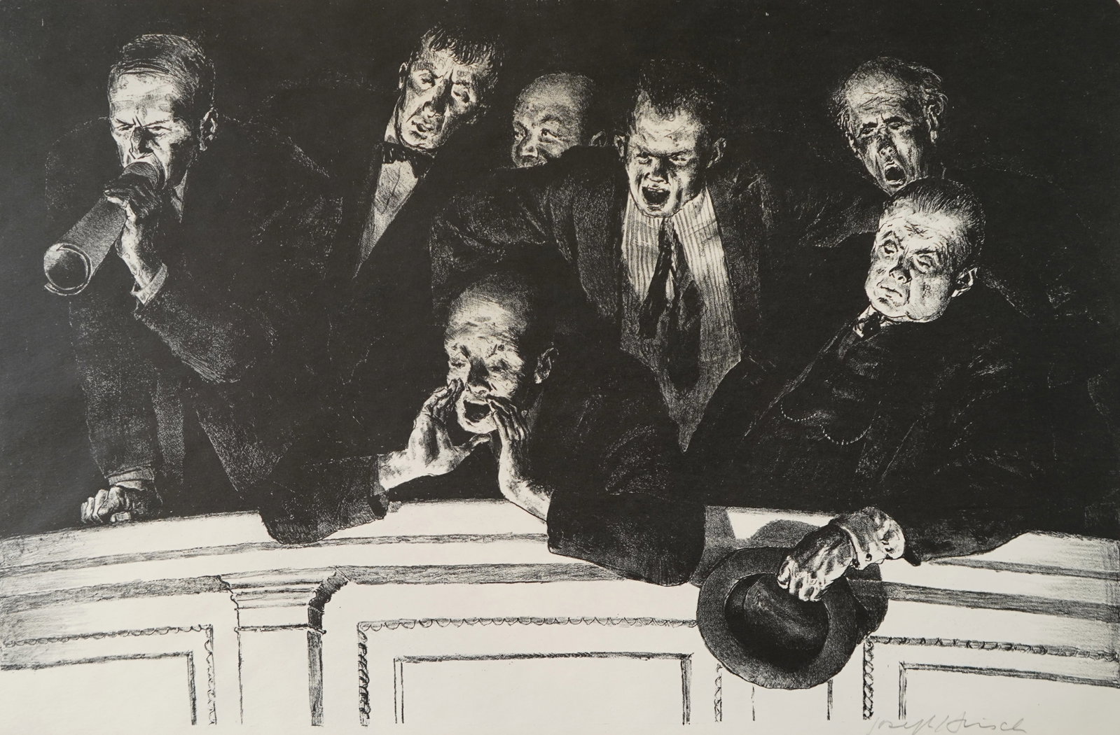Joseph Hirsch (American, 1910-1981) lithograph (1 of 3)