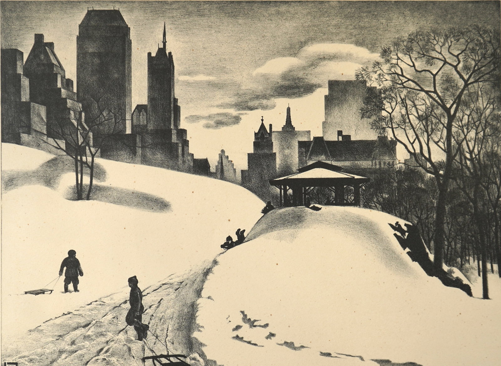 Louis Lozowick (American, 1892-1973) lithograph (1 of 3)