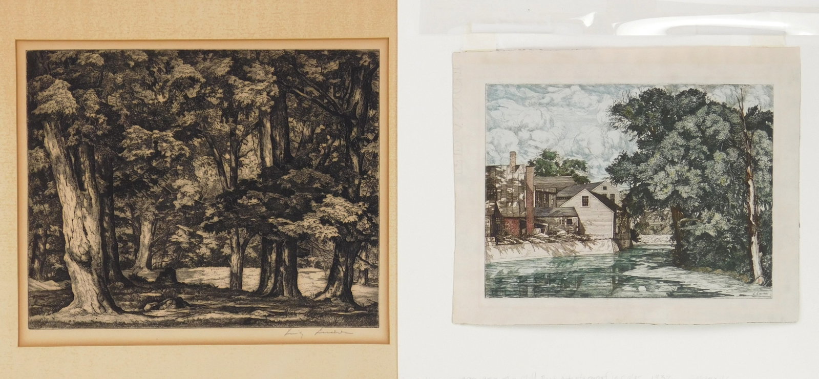 2 Luigi Lucioni (American, 1900-1978) etchings (1 of 7)