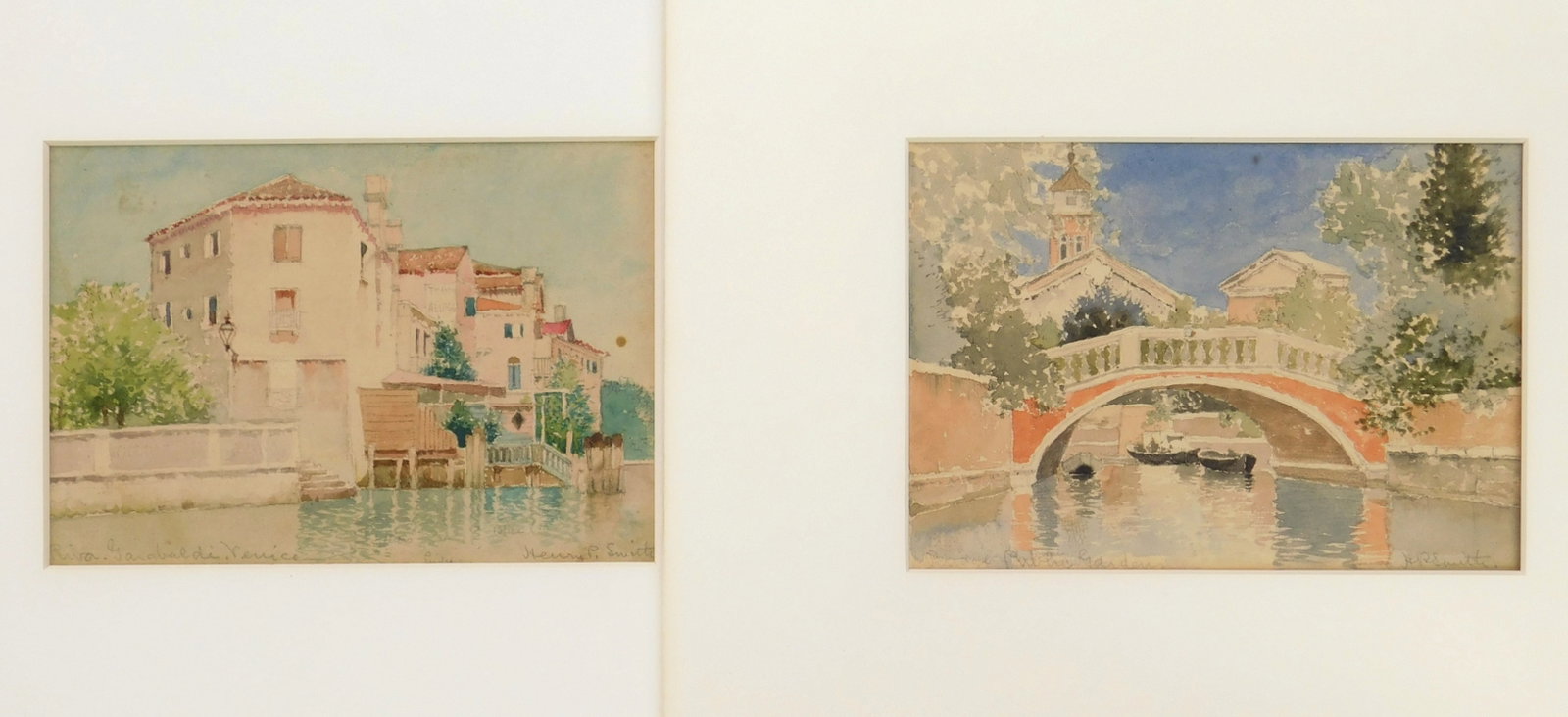 2 Henry Pember Smith (American, 1854-1907) watercolors (1 of 10)