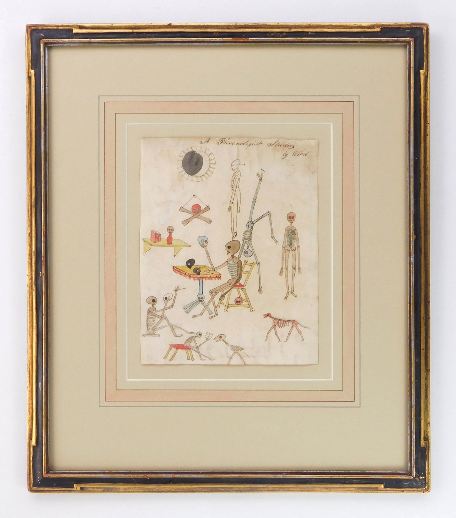 George Washington Sully (American 1816-1890) pen and ink and watercolor (1 of 5)