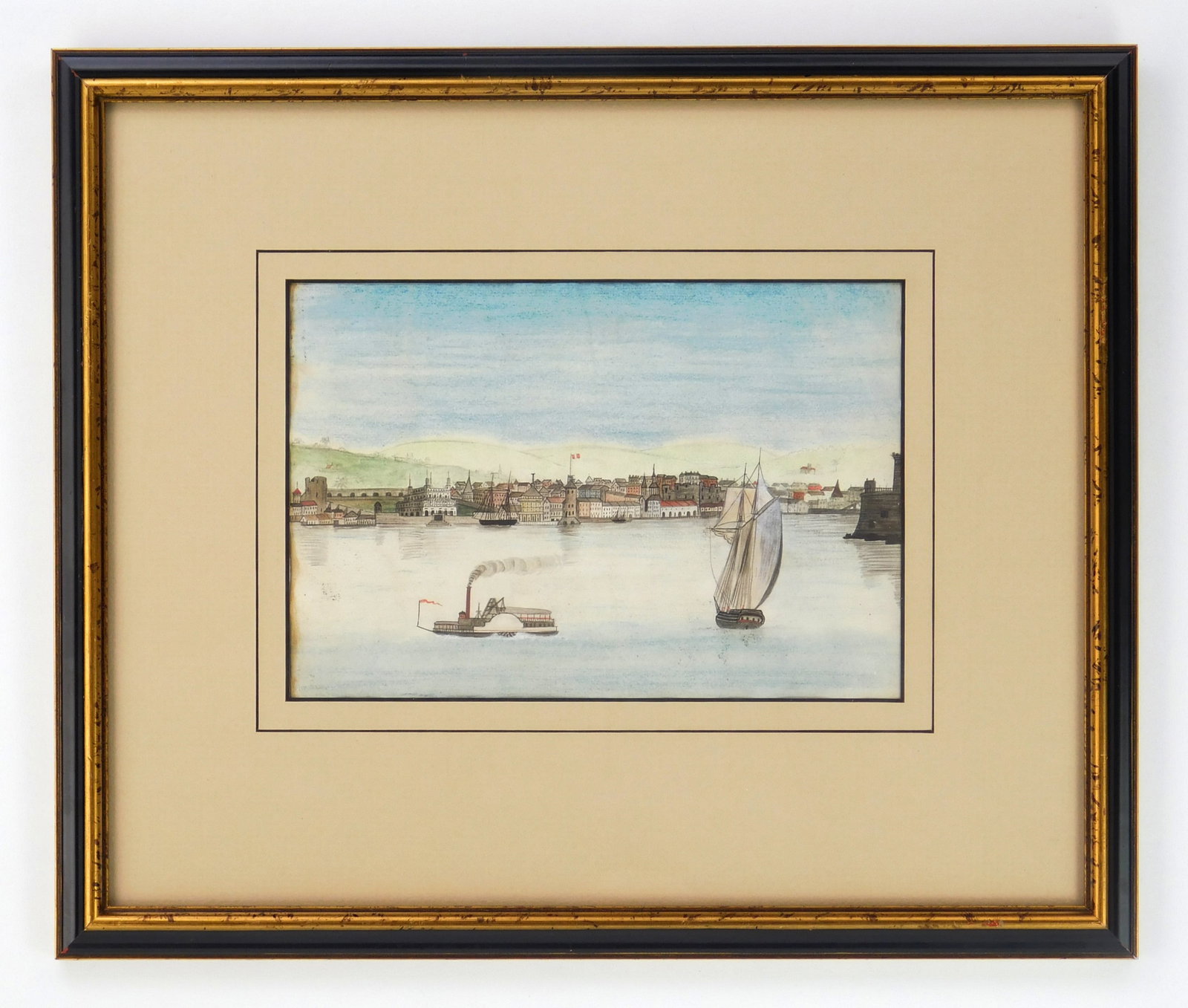 George Washington Sully (American, 1816-1890) watercolor (1 of 4)