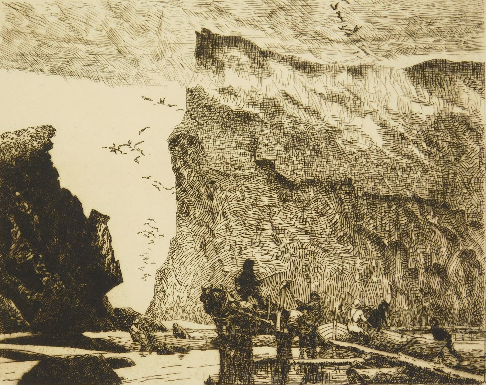 Frank N. Wilcox (American, 1887-1964) etching (1 of 4)