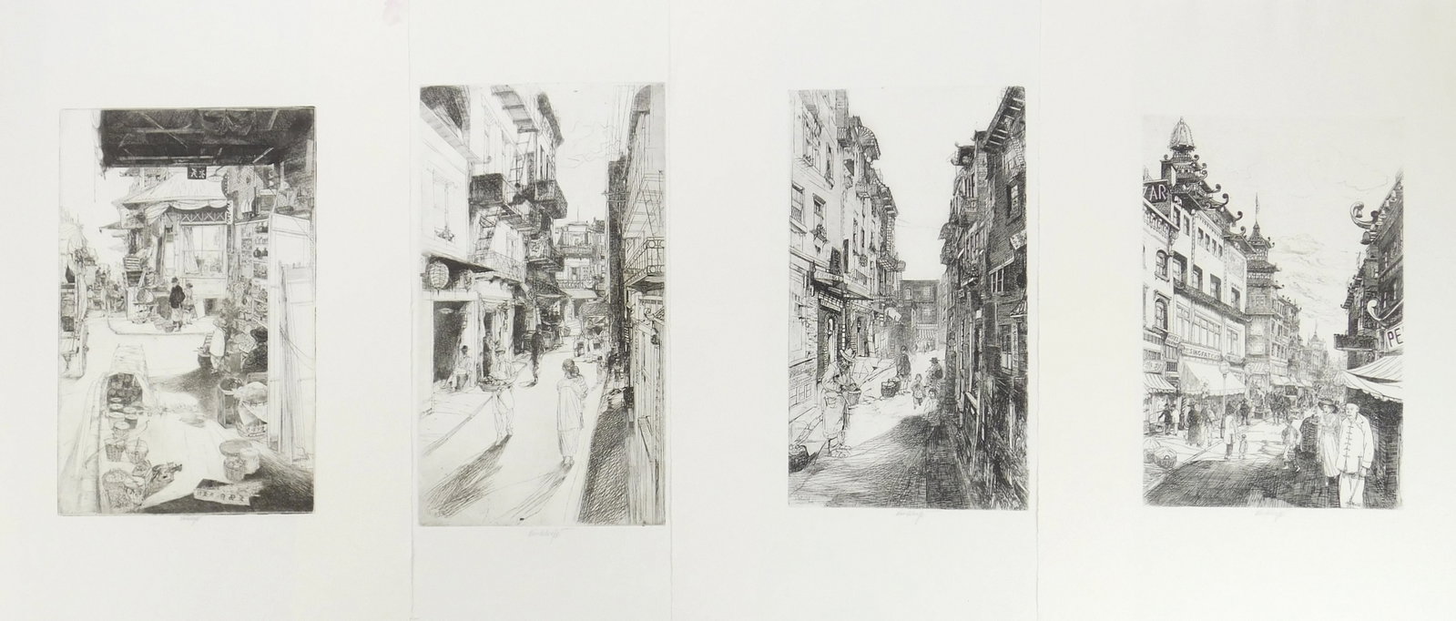 4 John Winkler (American, 1890-1979) etchings (1 of 13)