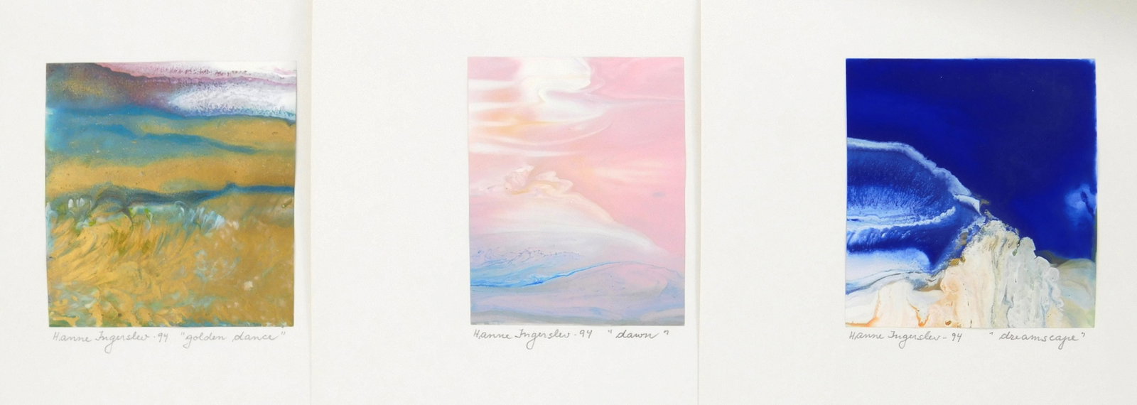 3 Hanne Ingerslev (Danish, 1936- ) lacquer on paper (1 of 10)