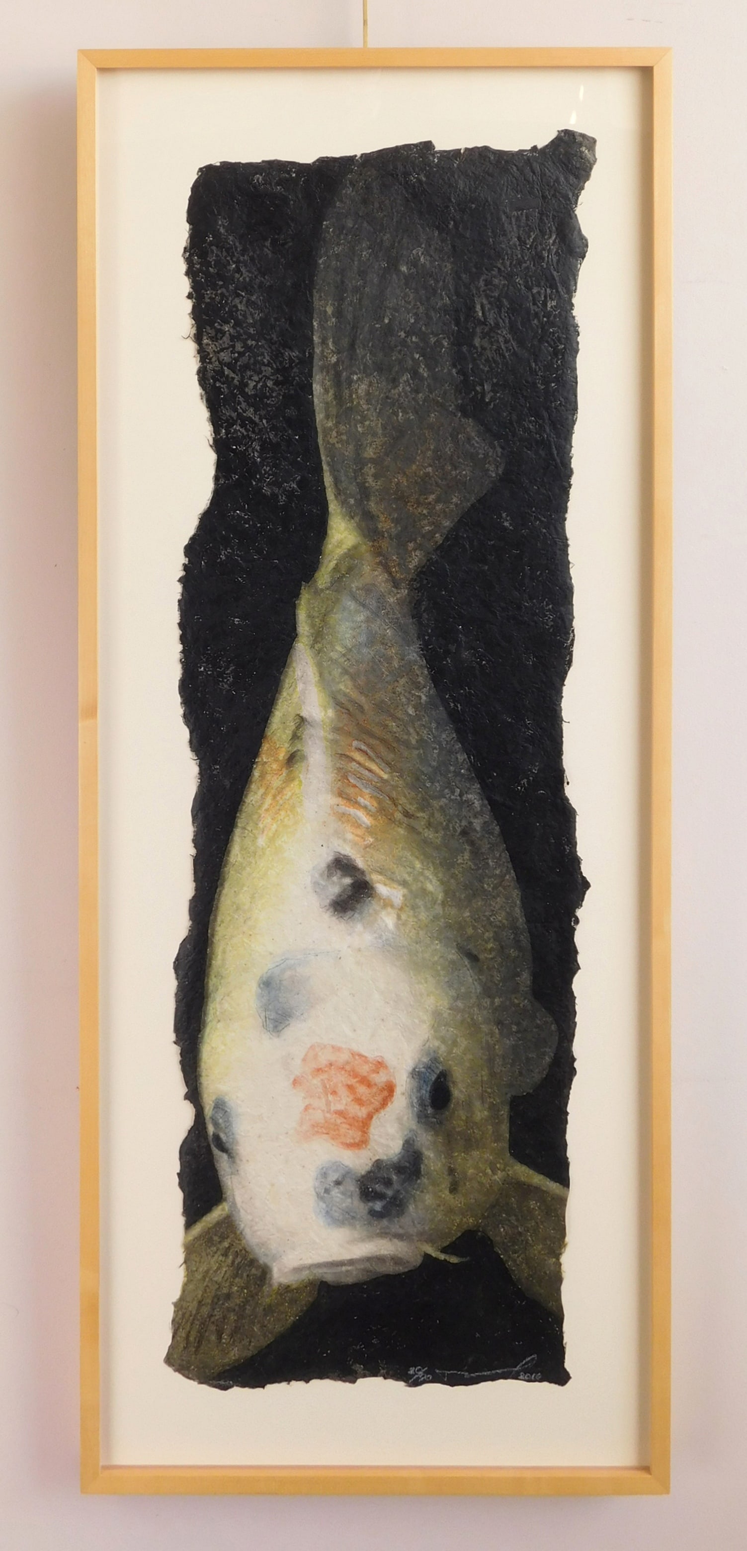 Daniel Kelly (American, 1947- ) woodblock: What’s Up lithograph, woodblock and hand-coloring, 2010, signed and numbered 20/90, framed. 41 x 13” Provenance: Private collection- Bay Village, OH Verne Collection- Cleveland, OH