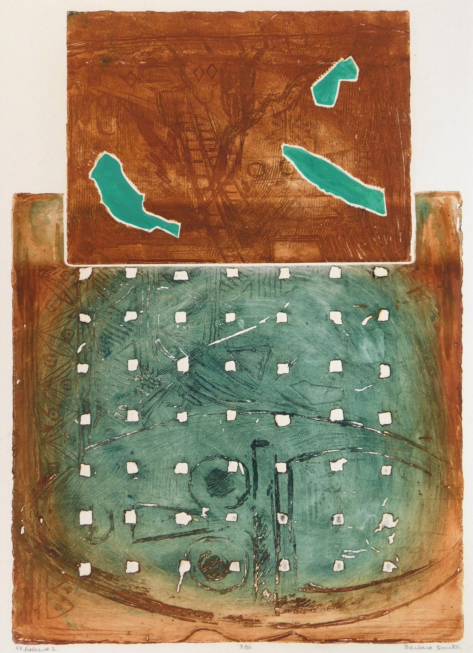 Barbara Smith (American, 1918-1993) etching (1 of 6)
