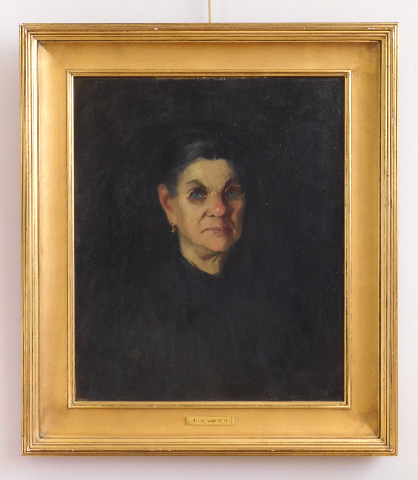 Helen James Niles (American, 1864-1940) oil: Portrait of a Woman oil on canvas, signed H. Niles lower right, framed. 24 x 20" Provenance: Private collection- Columbus, OH *** PLEASE READ: IMPORTANT NOTE About S&H *** S&H of this au