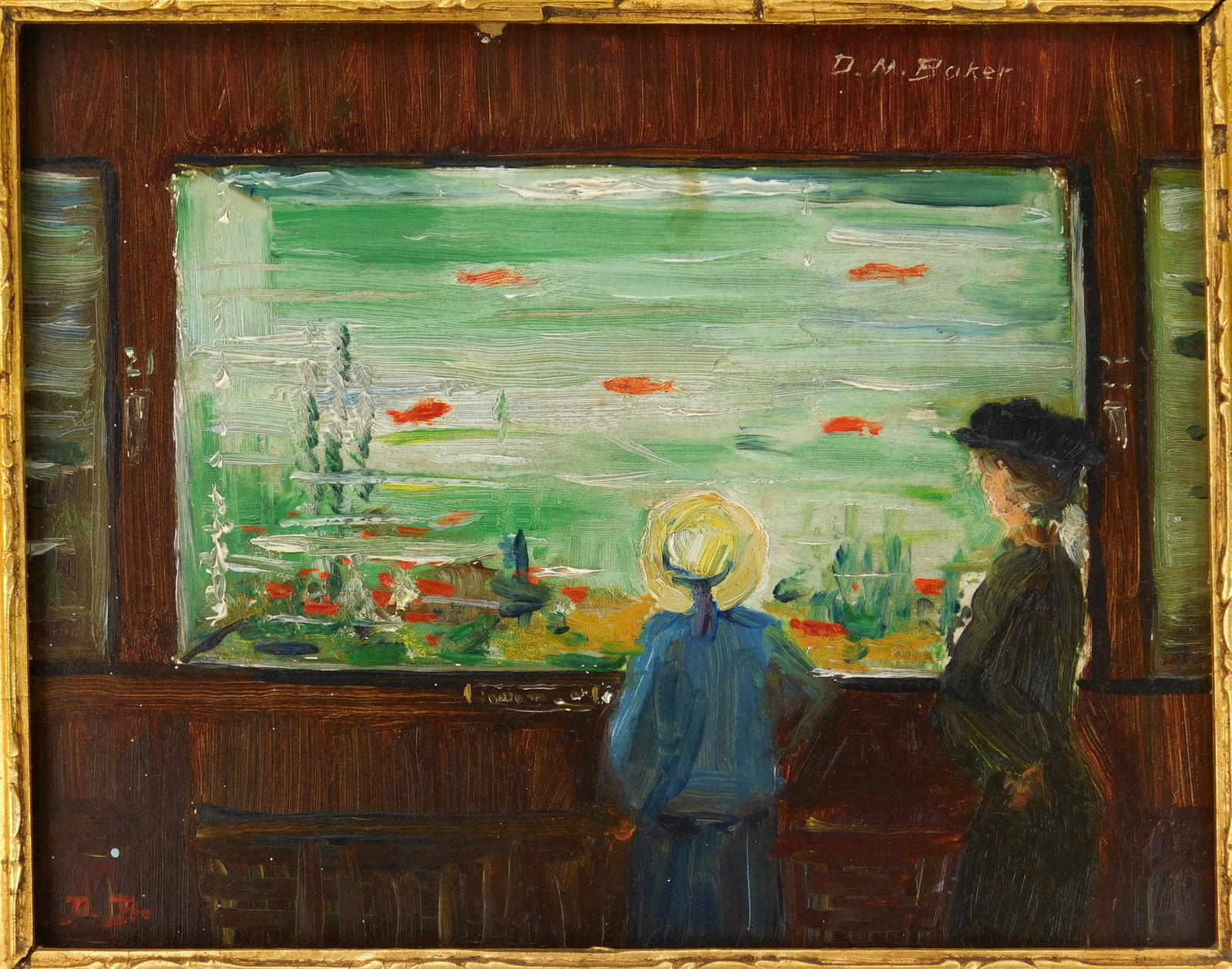D. M. Baker (American, 20th c.) oil - 2