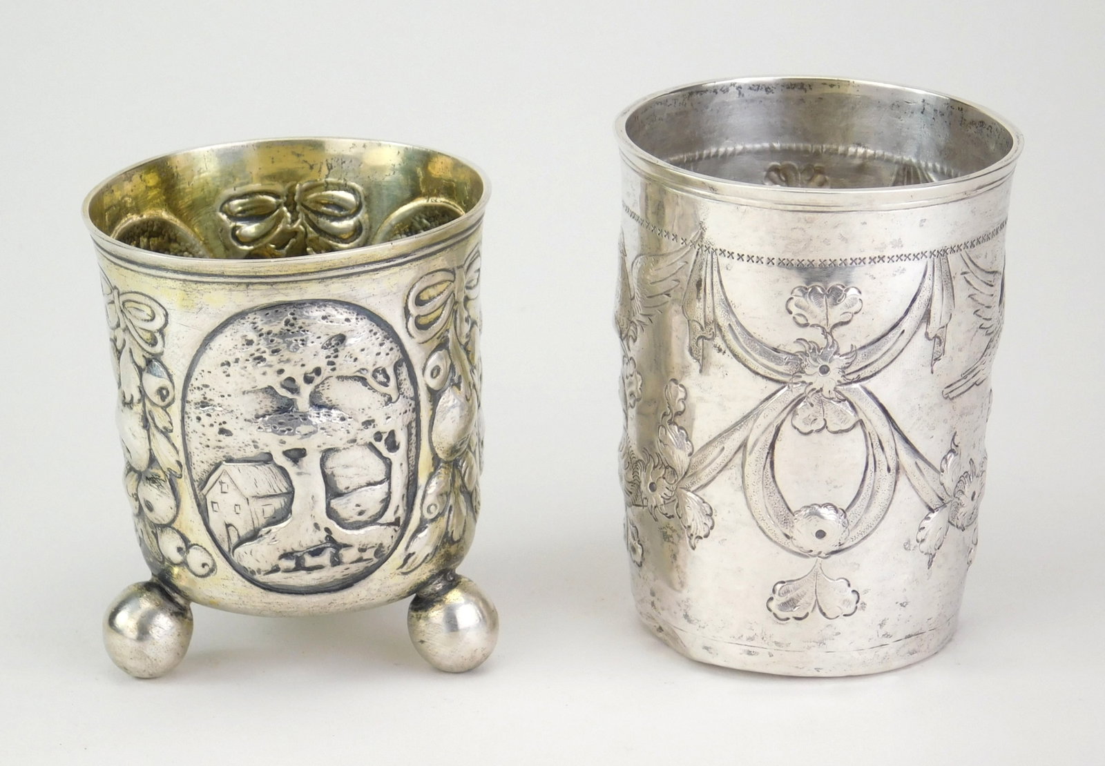 2 Early German silver beaker - 2