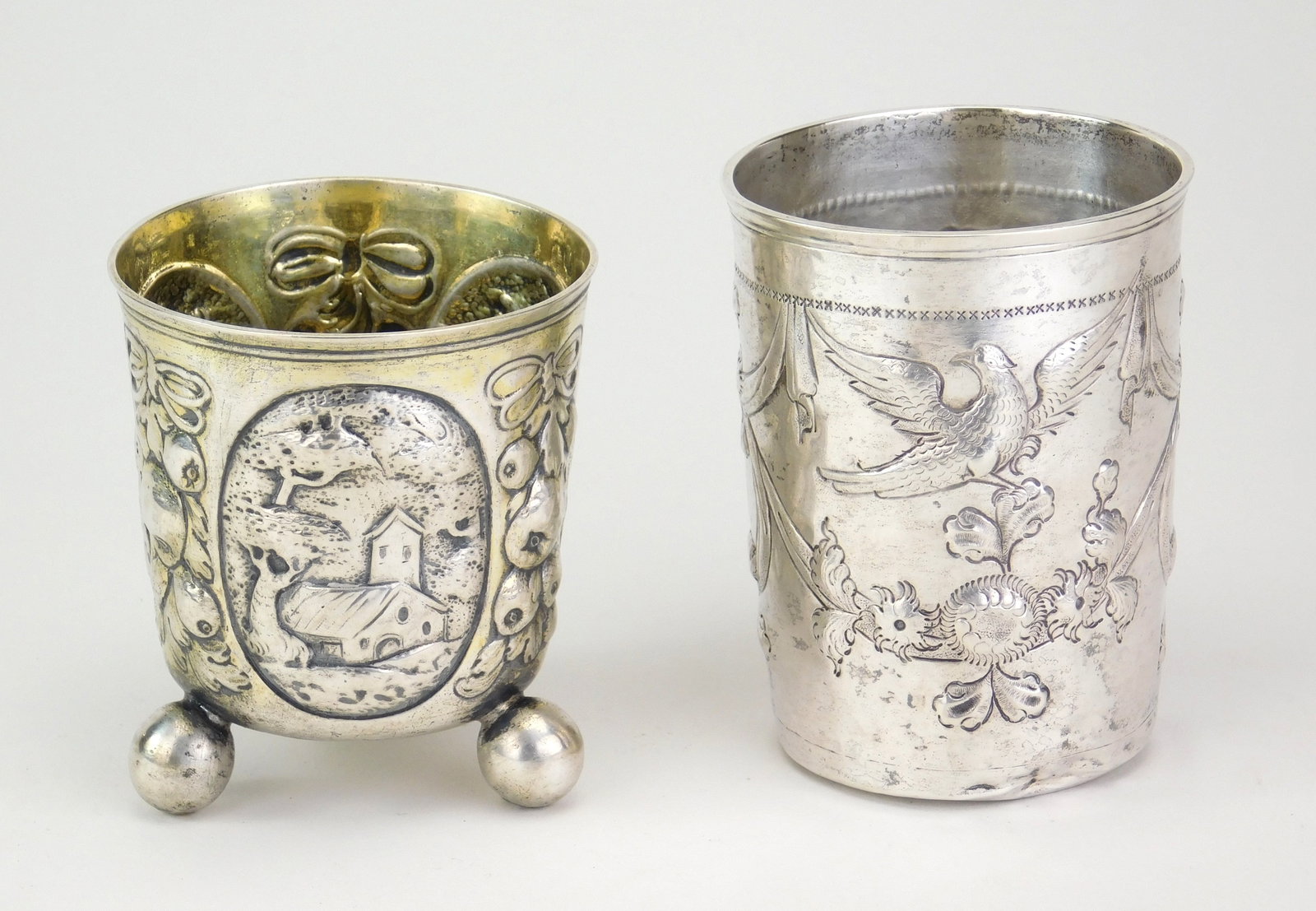 2 Early German silver beaker - 3