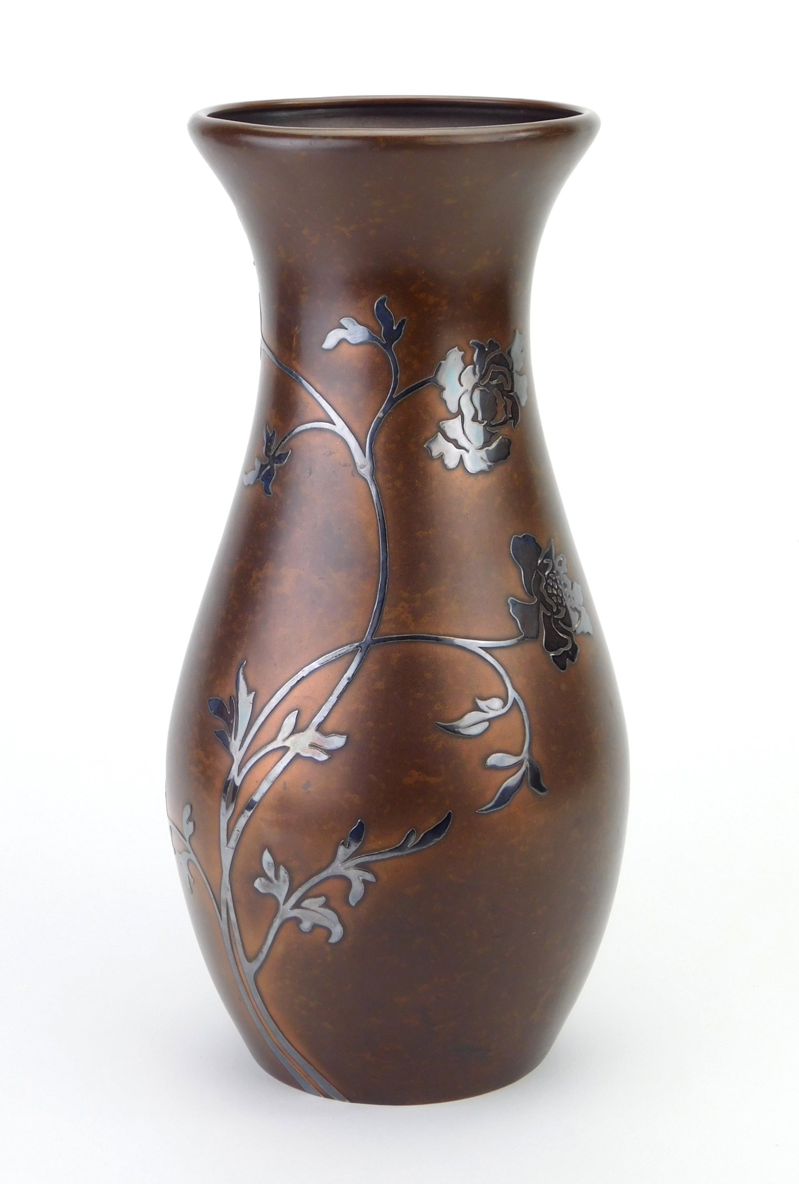 Heinz sterling on bronze vase (1 of 7)