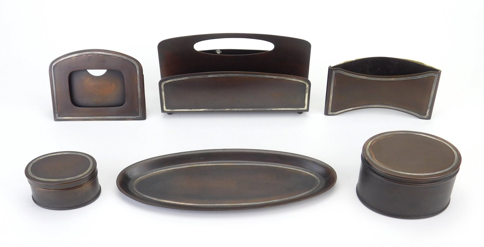 Heinz sterling on bronze desk set (1 of 8)