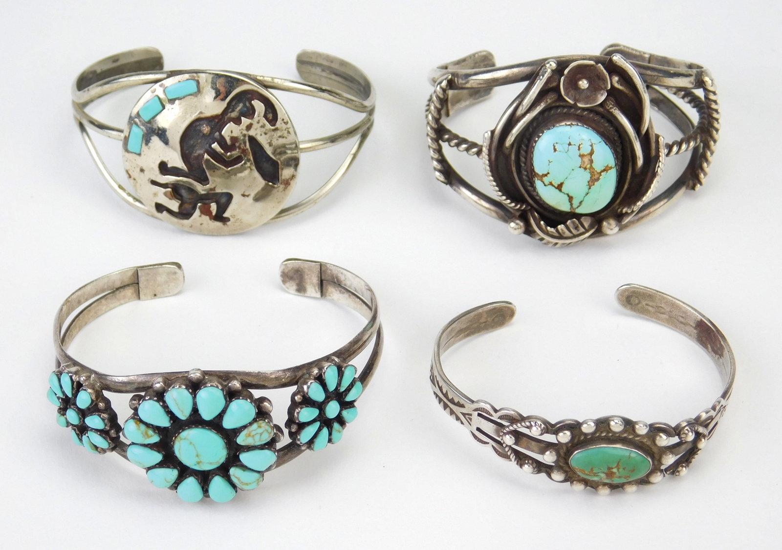 4 Native American cuff bracelets (1 of 12)
