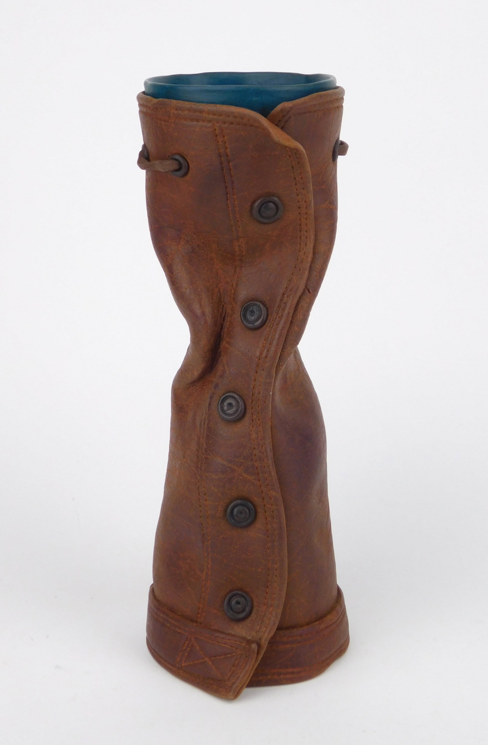 Richard Newman (American, 1946- ) ceramic chalice: Chalice ceramic sculpture, signed Newman. 10 1/4''h Provenance: Private collection- Pepper Pike OH *** PLEASE READ: IMPORTANT NOTE About S&H *** S&H of this auction will be handled by