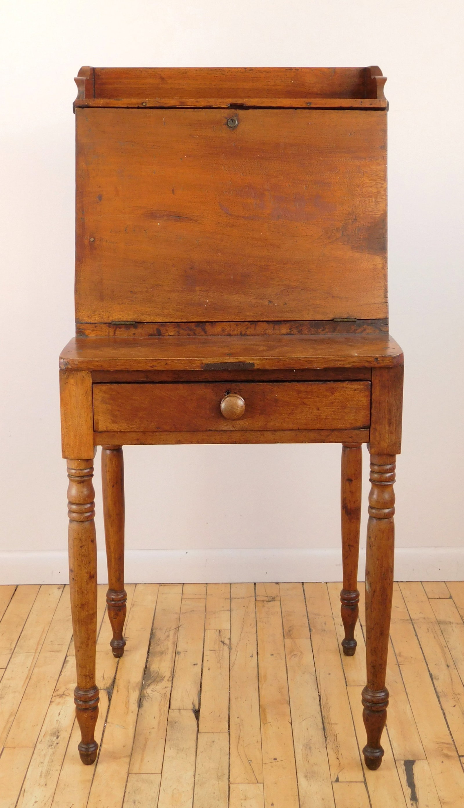 Child’s Mahogany drop front desk. (1 of 9)