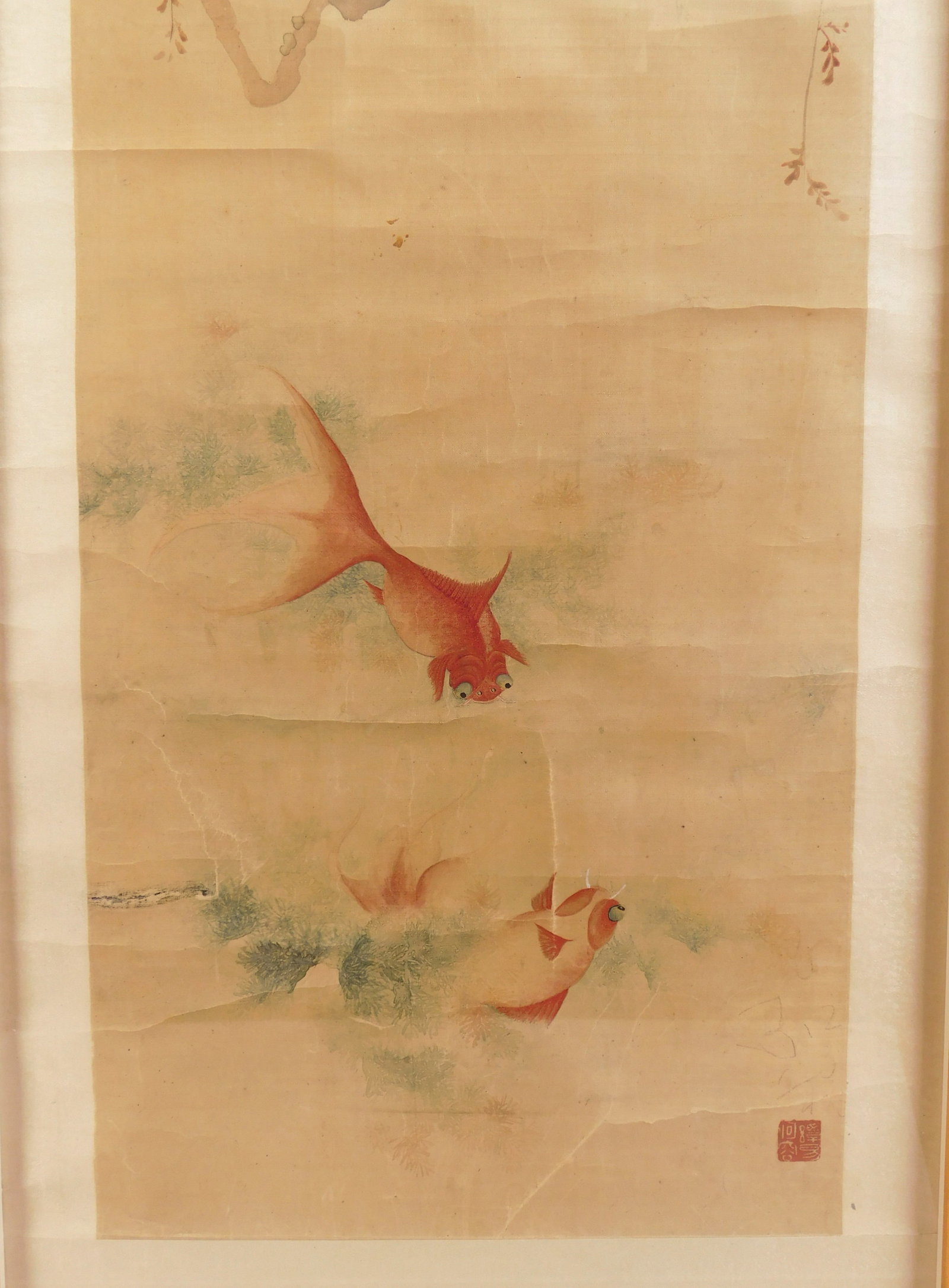19th c. Asian hanging scroll - 5