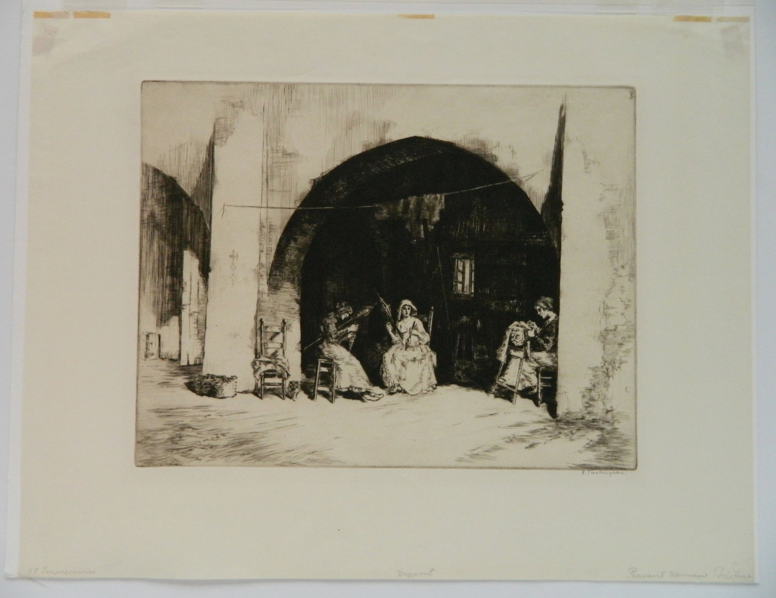 5 British etchings - 7