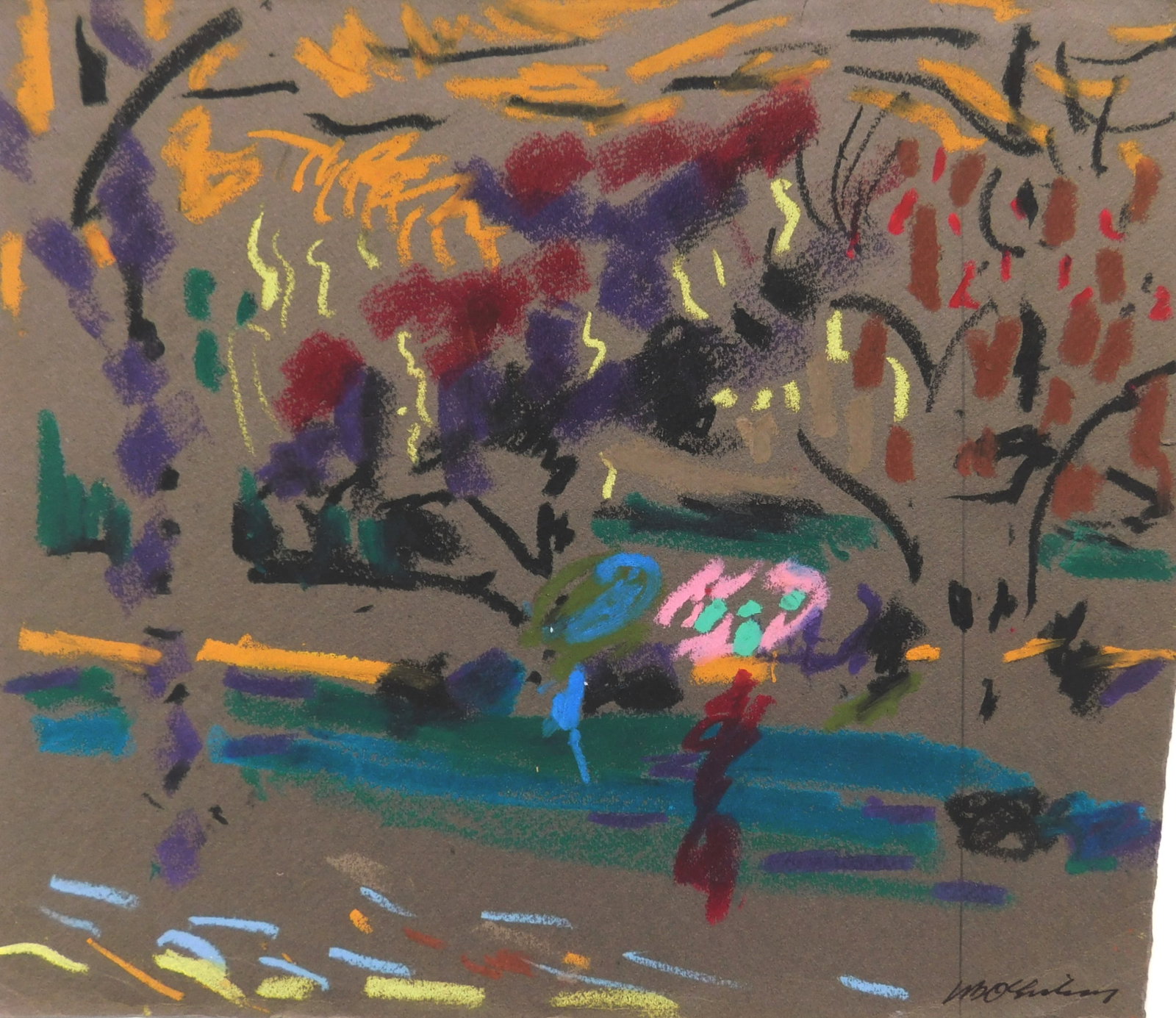 Joseph B. O'Sickey (American, 1918-2013) pastel (1 of 4)