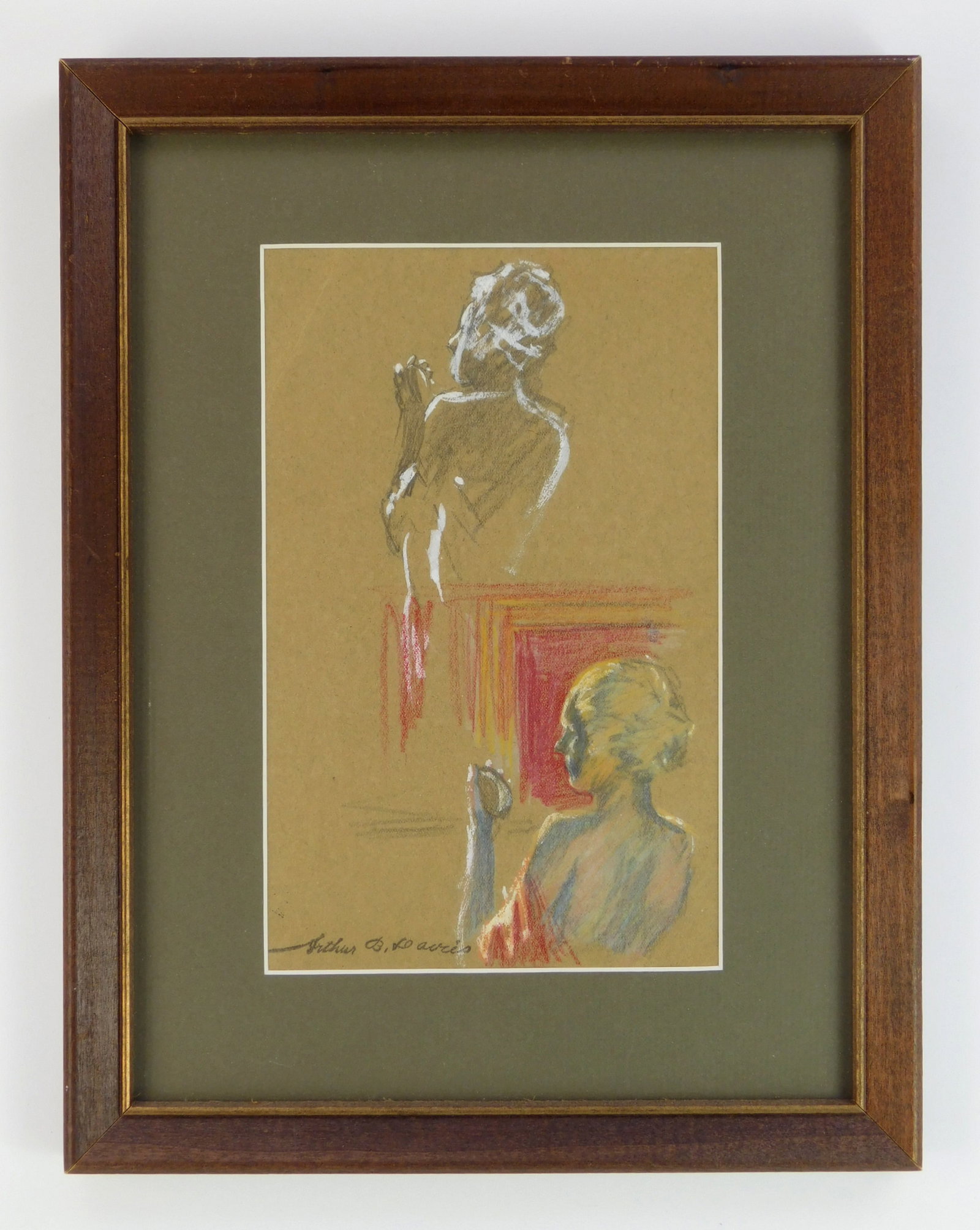 Arthur B. Davies (American, 1863-1928) drawing (1 of 5)