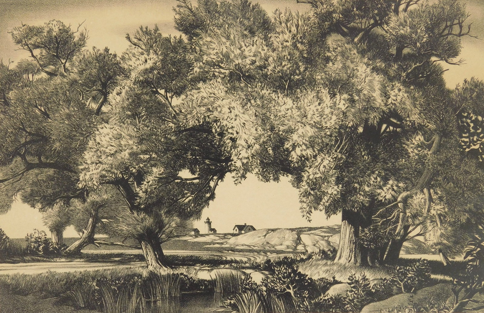 Stow Wengenroth (American, 1906-1978) lithograph (1 of 4)