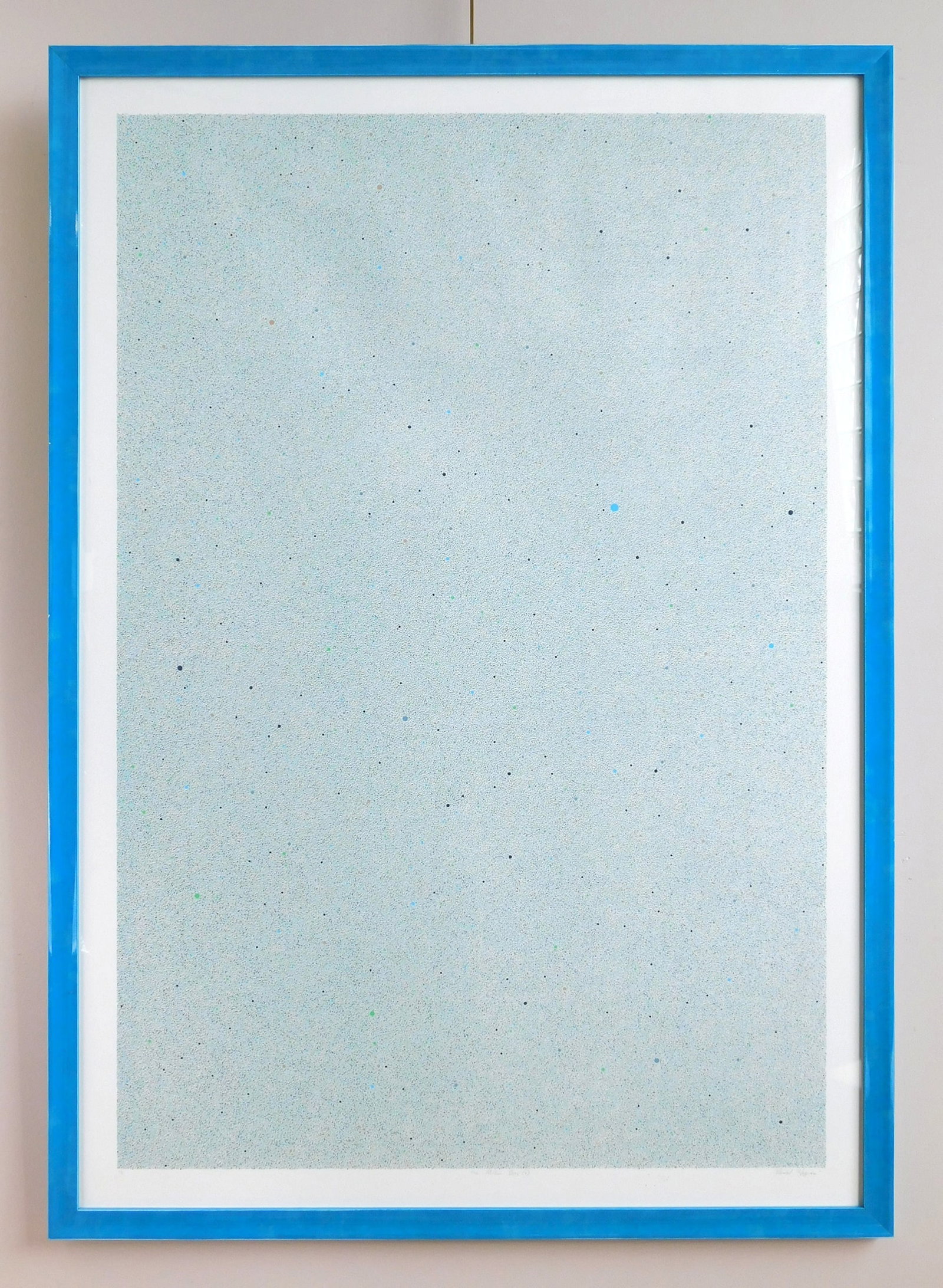 Michael Hegedus (American, 20th/ 21st c.)print: One Million Dots (5) screen print in colors, 2012, signed, titled and numbered 2/5 in pencil, framed. 44 1/2 x 30" Provenance: Private collection- Palm Beach Gardens, FL *** PLEASE READ: IMP