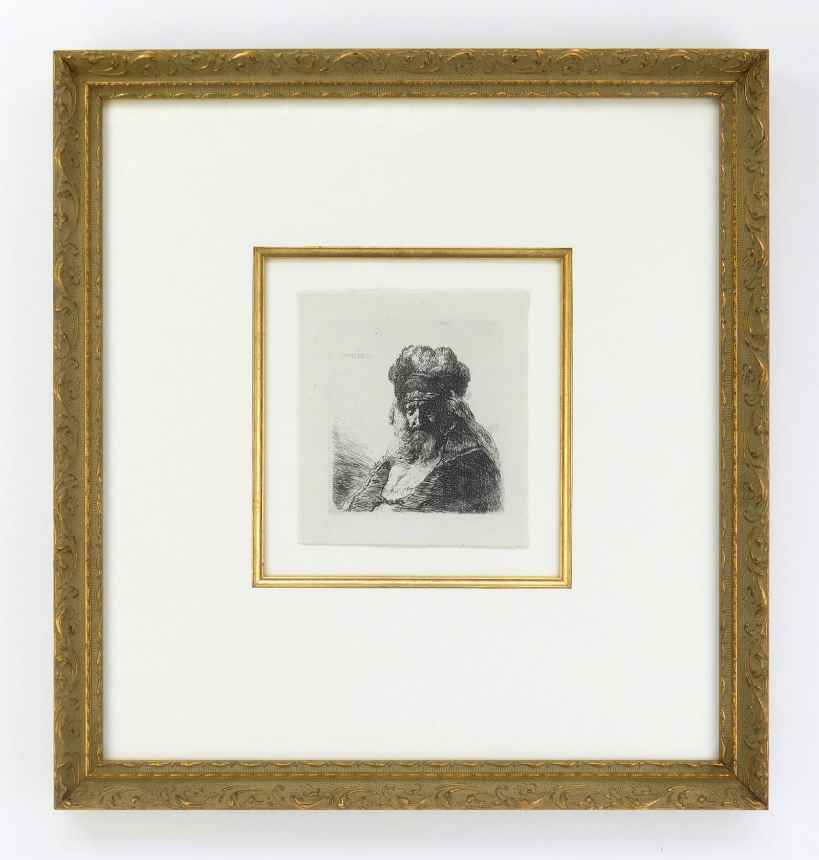 Rembrandt van Rijn (Dutch, 1606-1669) etching (1 of 2)